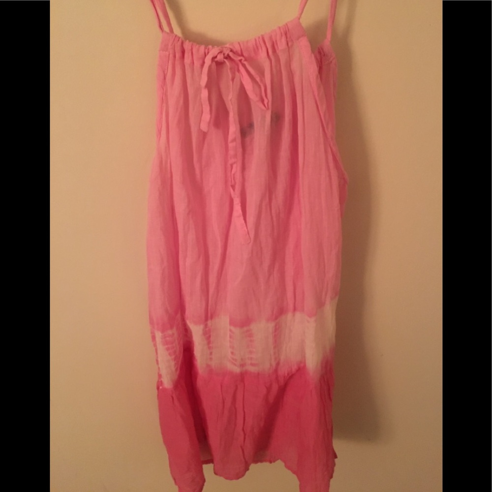 NWOT Pink Tie Dye tunic cami